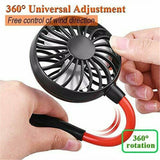 Portable USB Rechargeable Fitness Neckband Fan