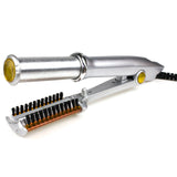 Professional 2-Way Rotating Curling Iron Straightener Brush