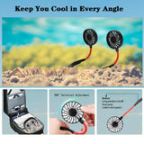 Portable USB Rechargeable Fitness Neckband Fan