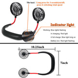 Portable USB Rechargeable Fitness Neckband Fan