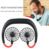 Portable USB Rechargeable Fitness Neckband Fan