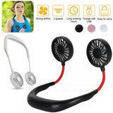 Portable USB Rechargeable Fitness Neckband Fan