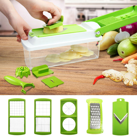 12 PC Multi-functional Veggie Slicer Plus