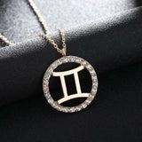 Zodiac Sign Necklace With Chain Astrology Birth Sign Constellation Horoscope